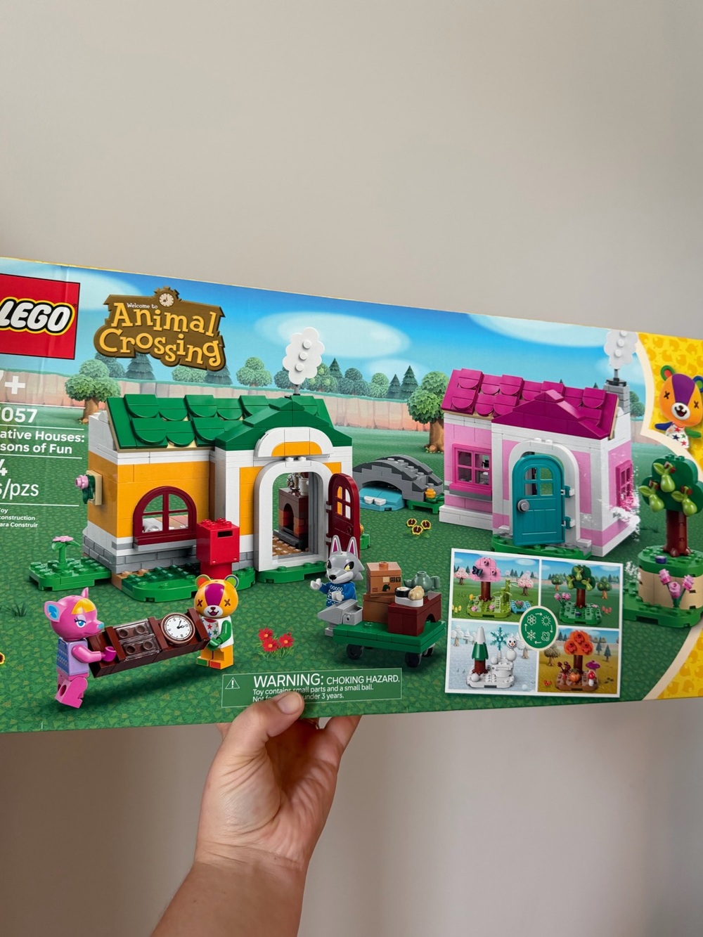 LEGO Animal Crossing Seasonal Houses - Pink, Yellow & Green 77057